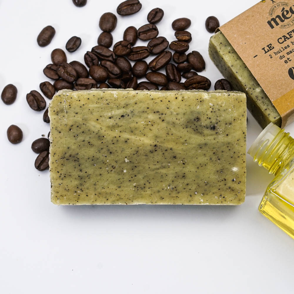 Savon <i>solide</i> exfoliant <span>gommage visage</span> saponifié à froid