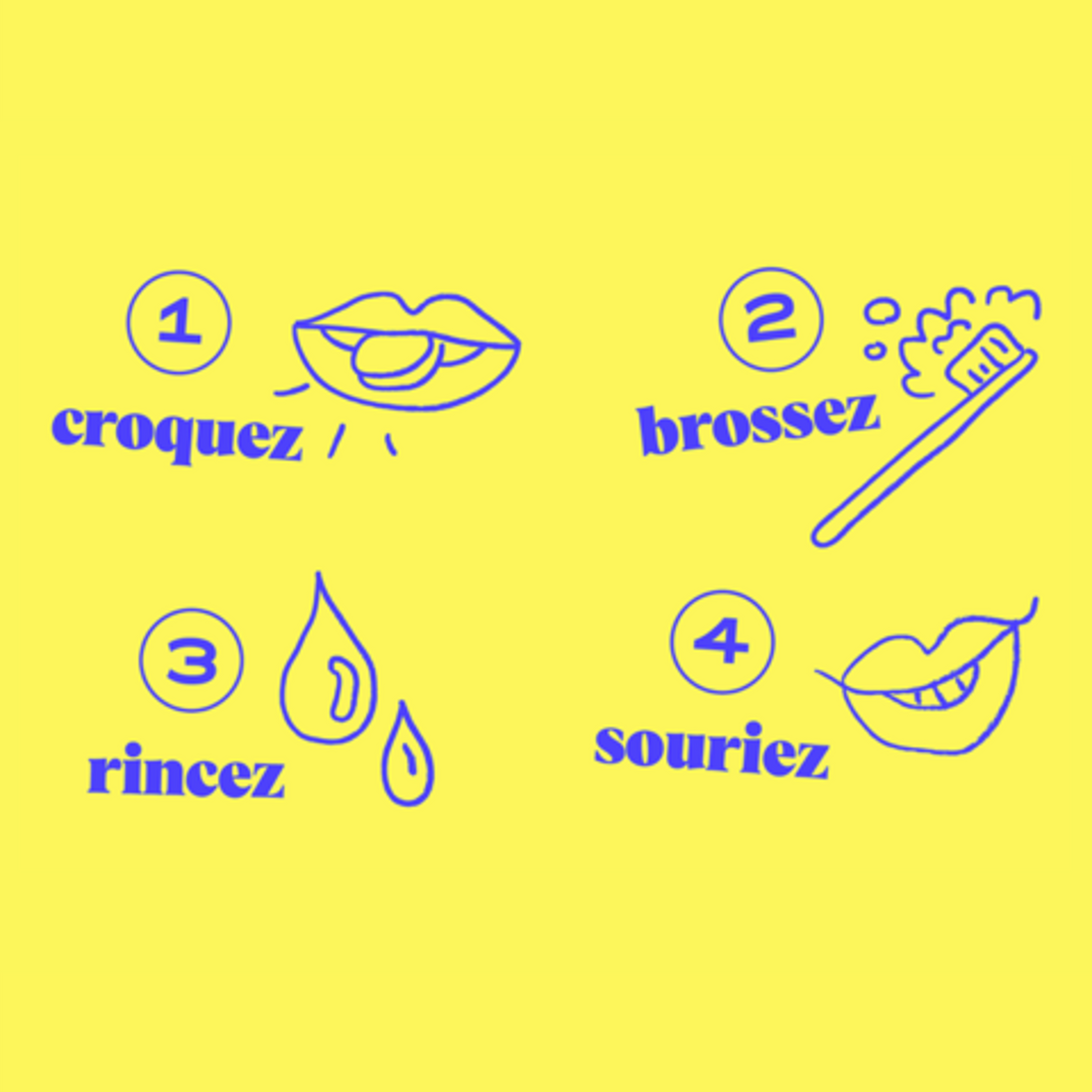 Dentifrice à croquer -  100 brossages