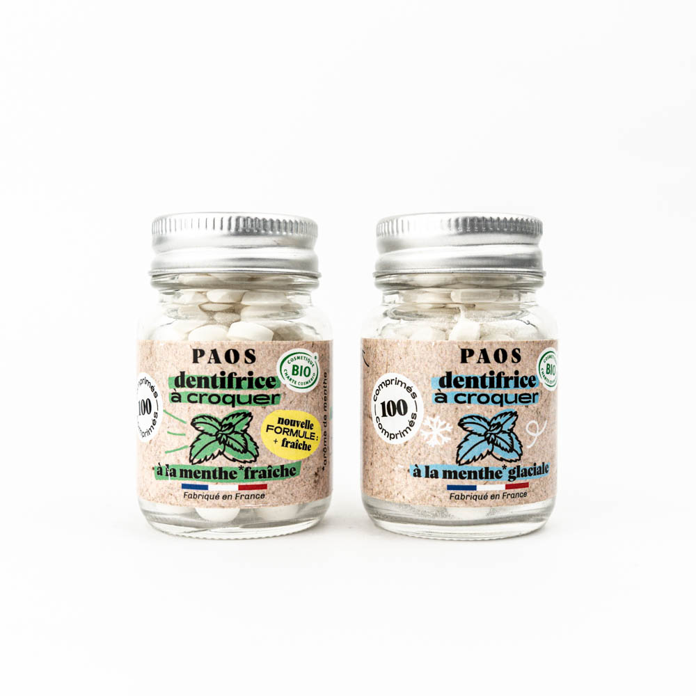 Dentifrice à croquer -  100 brossages - Fabriqué en France