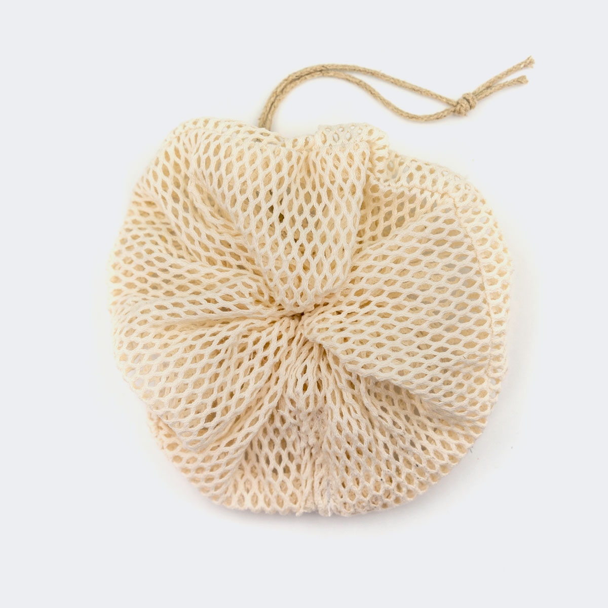 Fleur de douche en filet de coton